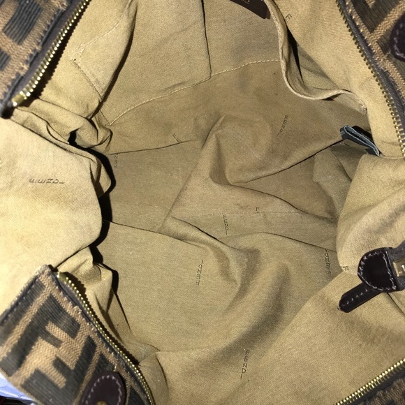 🎭SOD🎭 FENDI Zucca XL Chef 2 Star Studded Tote - Picture 4 of 8